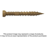 Simpson Strong-Tie FT07114R500 Finish Trim Screw,  #7 x 1-1/4-in. T10, Trim-Head, Quik Guard, Tan, 500-Pack