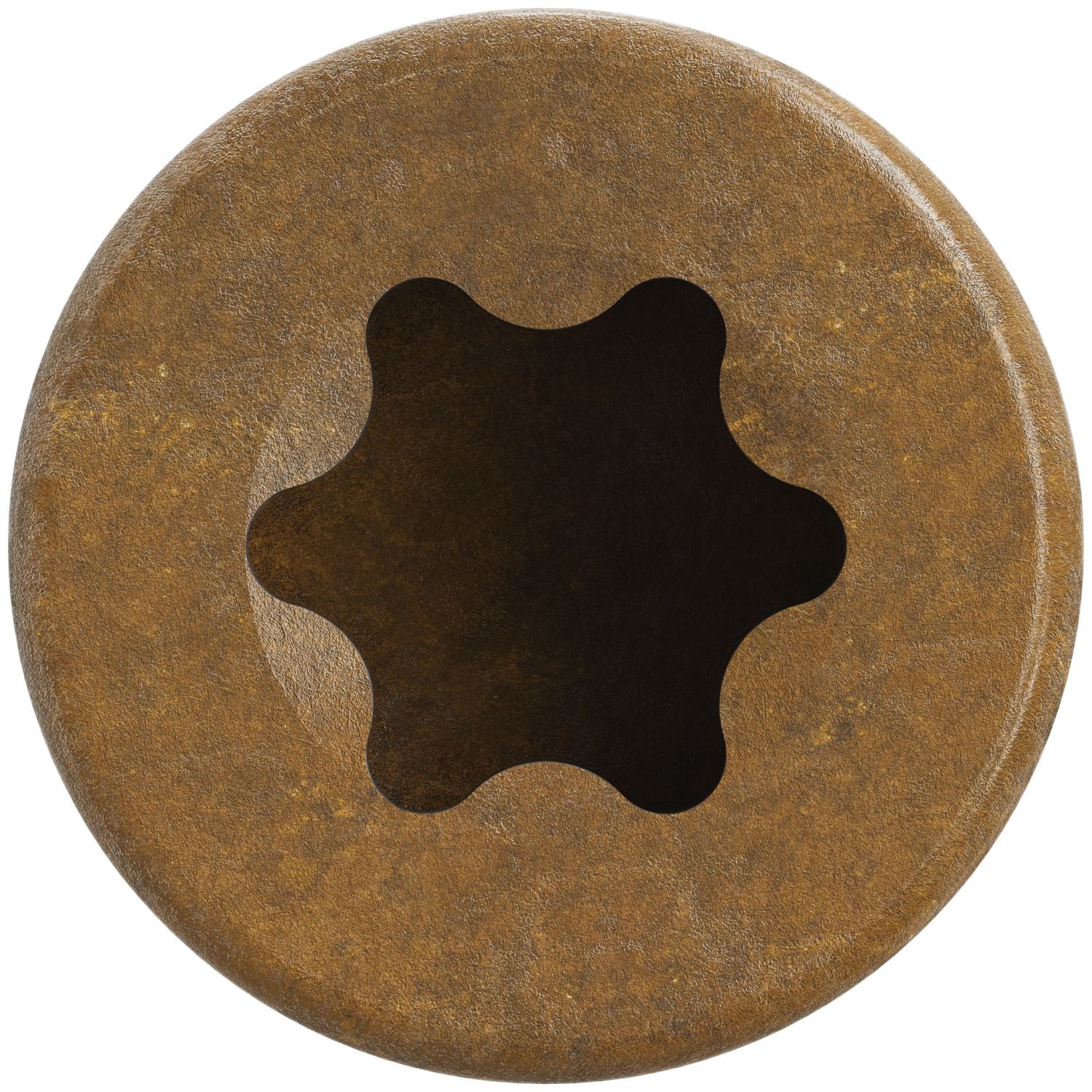 Simpson Strong-Tie FT07114R500 Finish Trim Screw,  #7 x 1-1/4-in. T10, Trim-Head, Quik Guard, Tan, 500-Pack