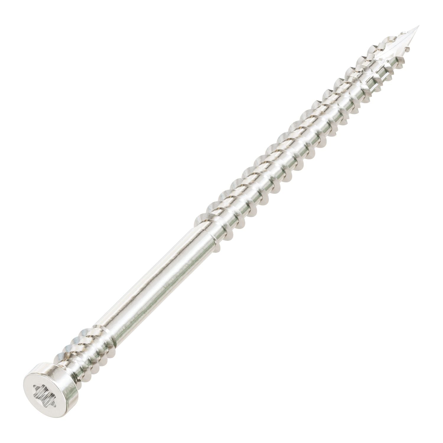 Simpson Strong-Tie FT07114T500 Finish Trim Screw,  #7 x 1-1/4-in. T10, Trim-Head, Type 316, 500-Pack