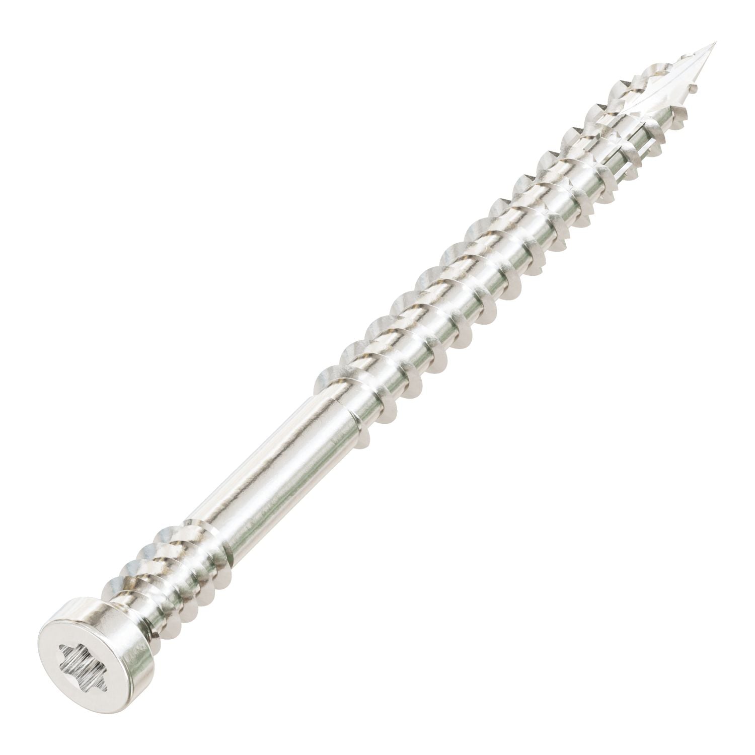 Simpson Strong-Tie FT07200T450 Finish Trim Screw,  #7 x 2-in. T10, Trim-Head, Type 316, 450-Pack