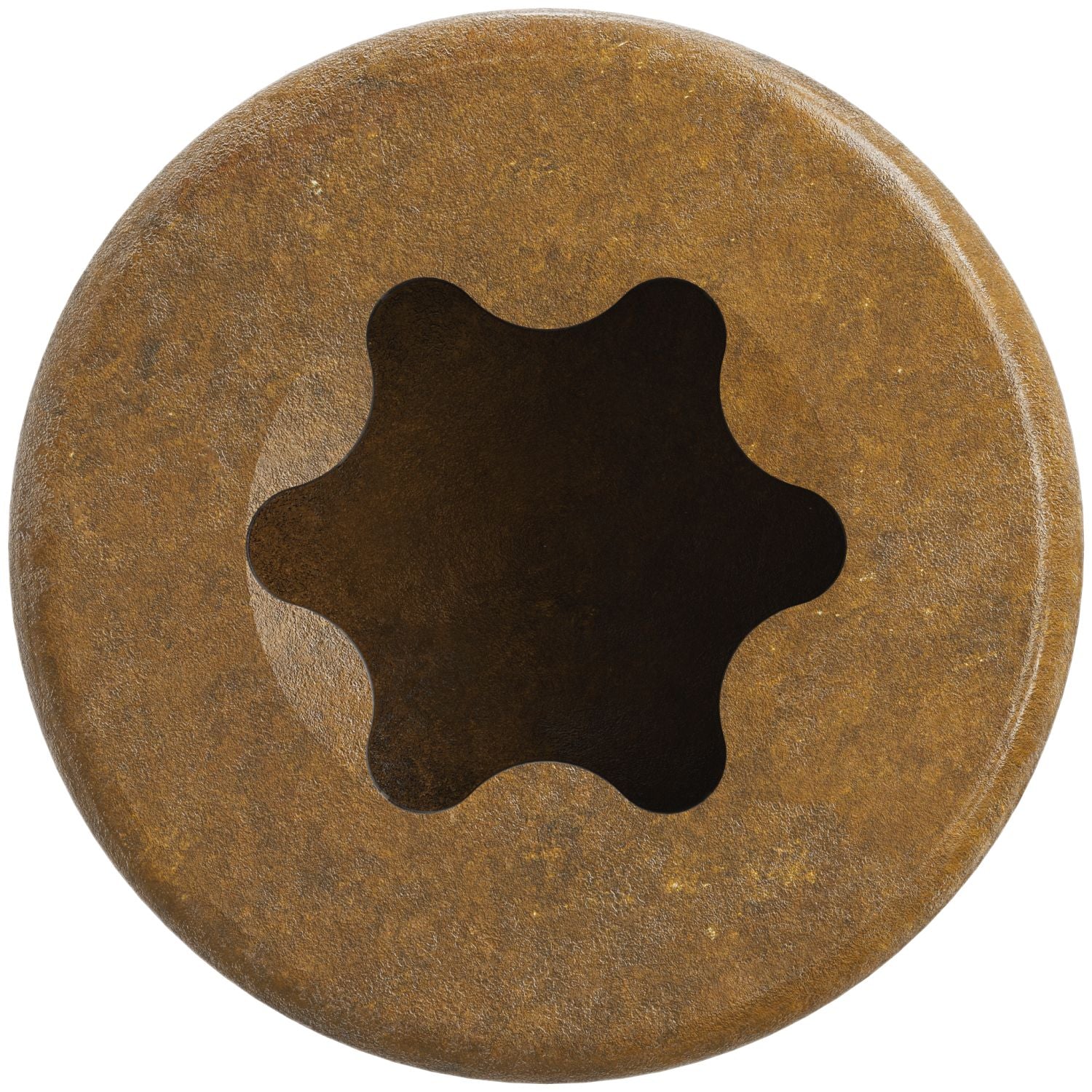 Simpson Strong-Tie FT07212MB Finish Trim Screw,  #7 x 2-1/2-in. T10, Trim-Head, Quik Guard, Tan, 1750-Pack