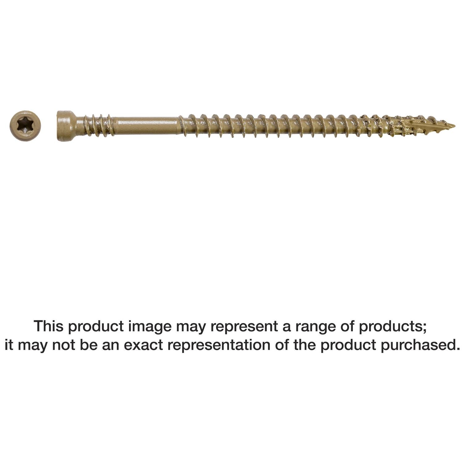Simpson Strong-Tie FT07212R400W Finish Trim Screw,  #7 x 2-1/2-in. T10, Trim-Head, Quik Guard, White, 400-Pack