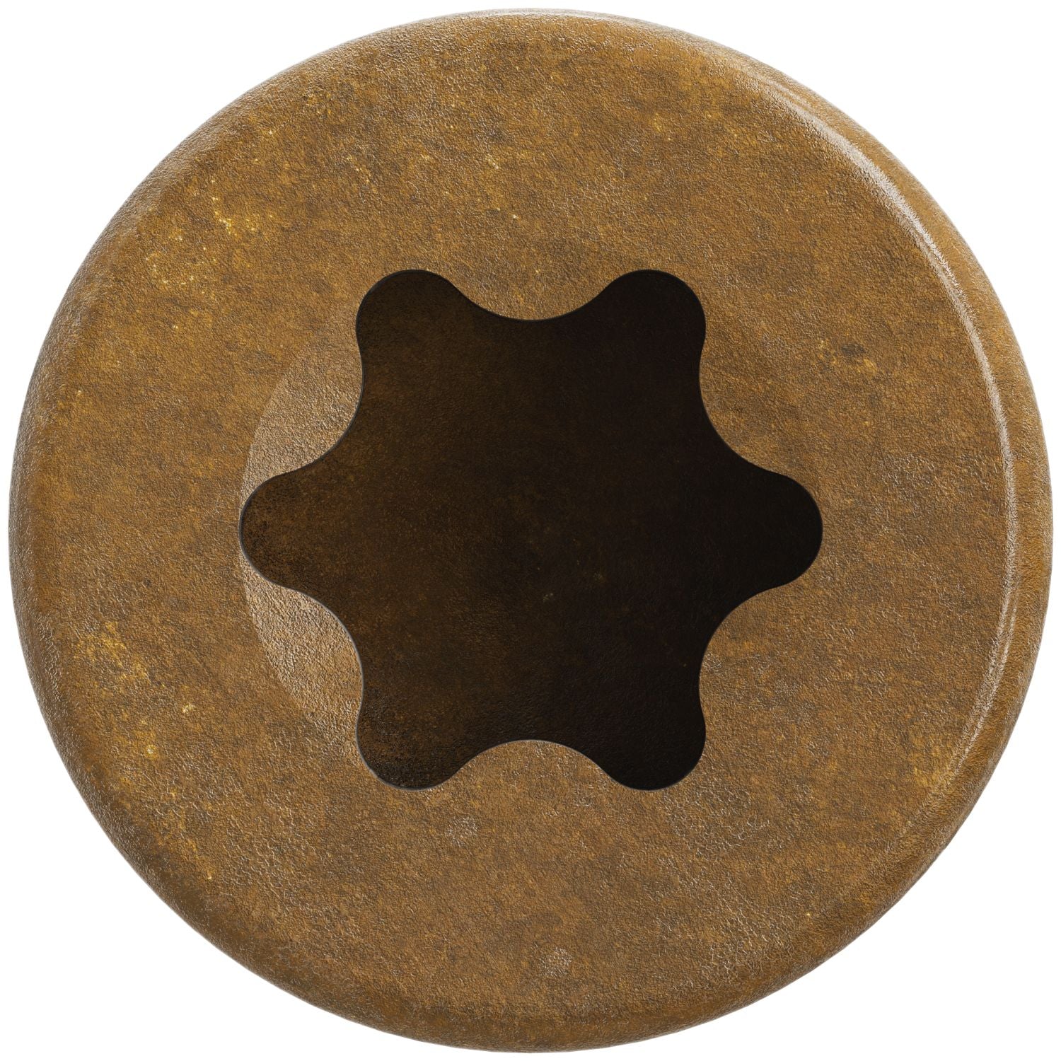 Simpson Strong-Tie FT07212R400 Finish Trim Screw,  #7 x 2-1/2-in. T10, Trim-Head, Quik Guard, Tan, 400-Pack