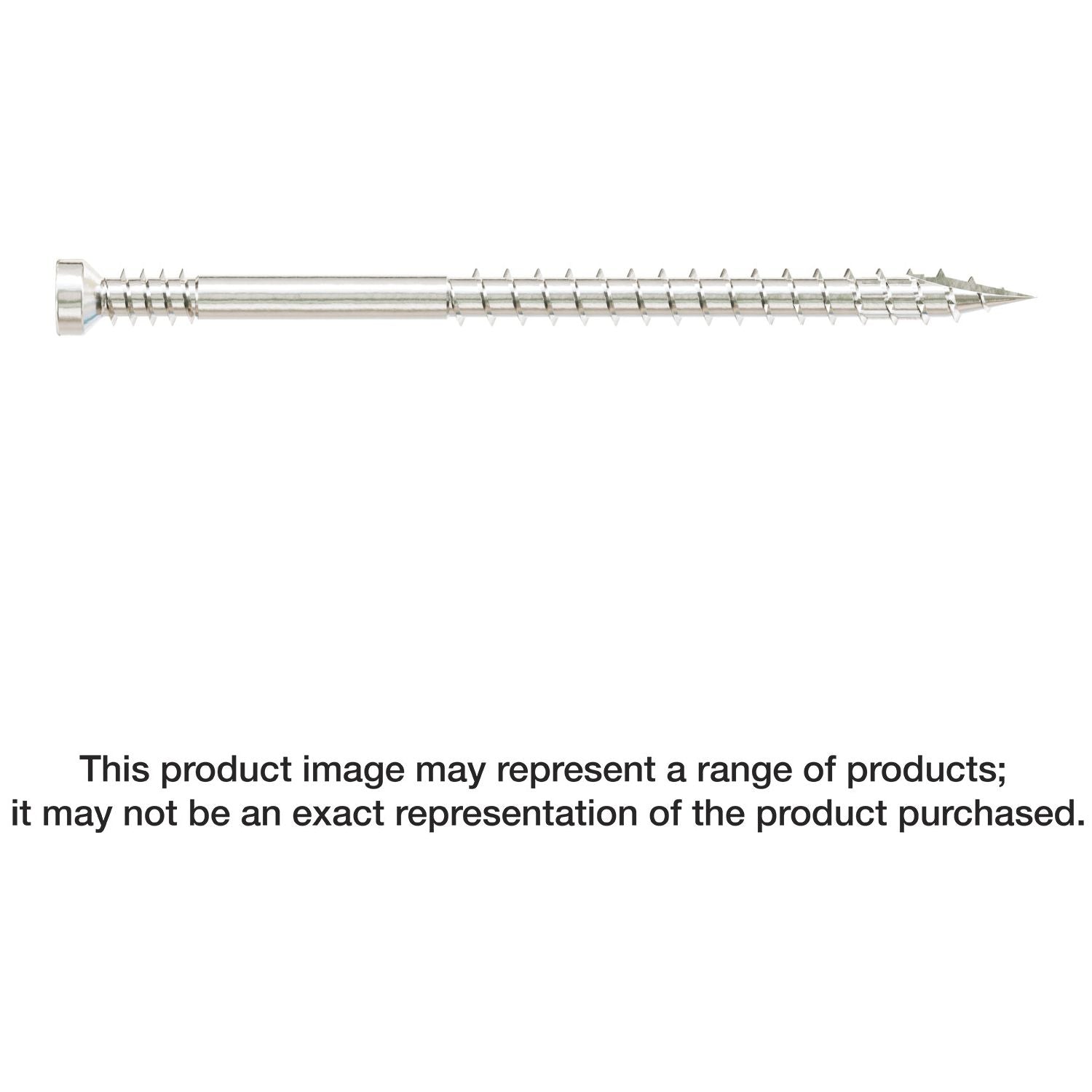 Simpson Strong-Tie FT07212T100 Finish Trim Screw,  #7 x 2-1/2-in. T10, Trim-Head, Type 316, 100-Pack