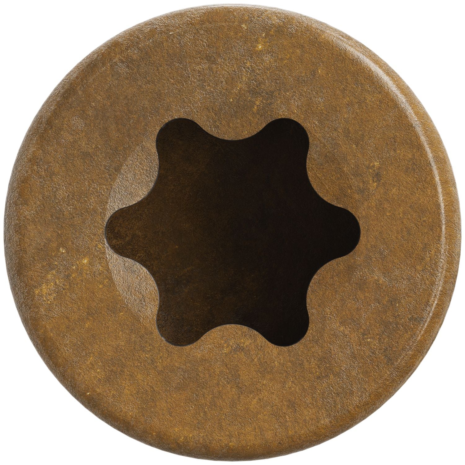 Simpson Strong-Tie FT07300MB Finish Trim Screw,  #7 x 3-in. T10, Trim-Head, Quik Guard, Tan, 1750-Pack
