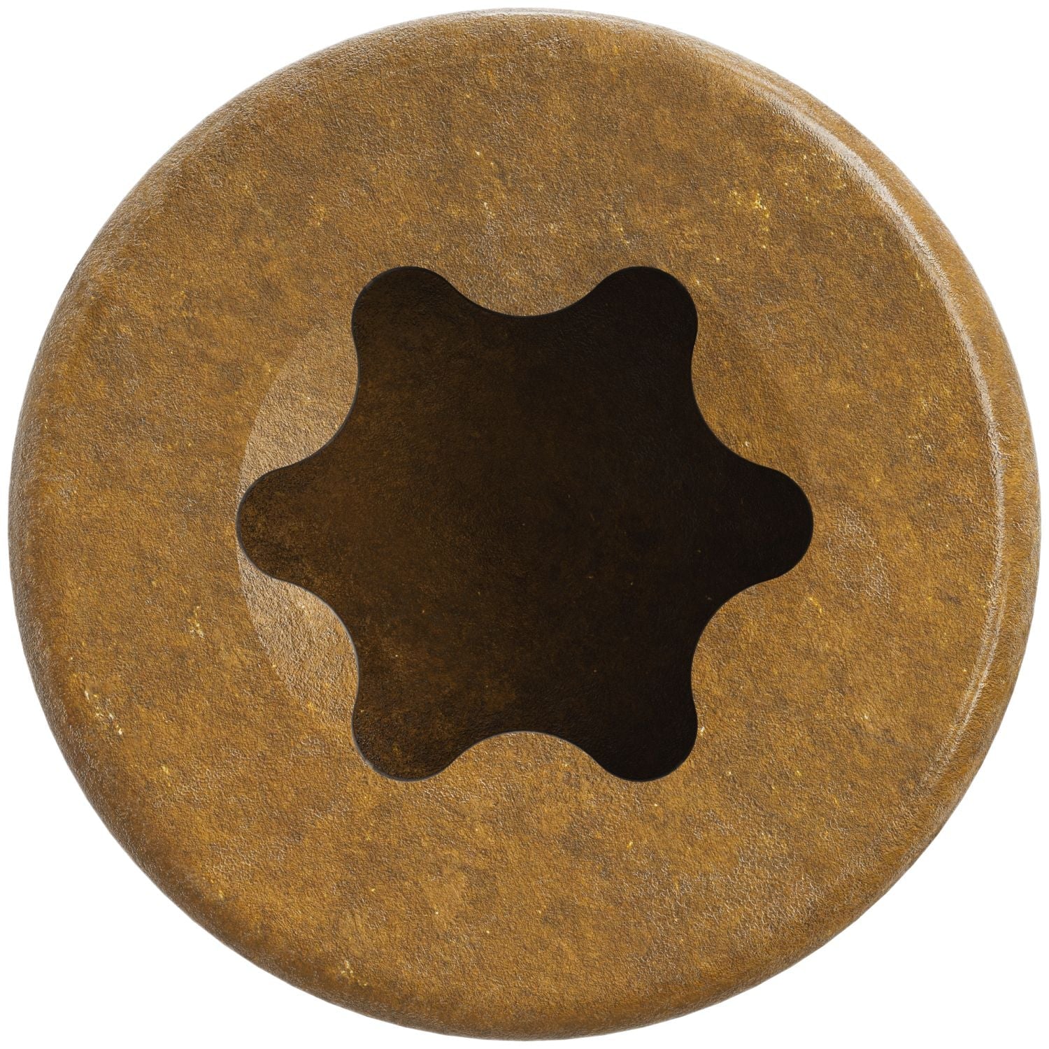 Simpson Strong-Tie FT07300R100 Finish Trim Screw,  #7 x 3-in. T10, Trim-Head, Quik Guard, Tan, 100-Pack