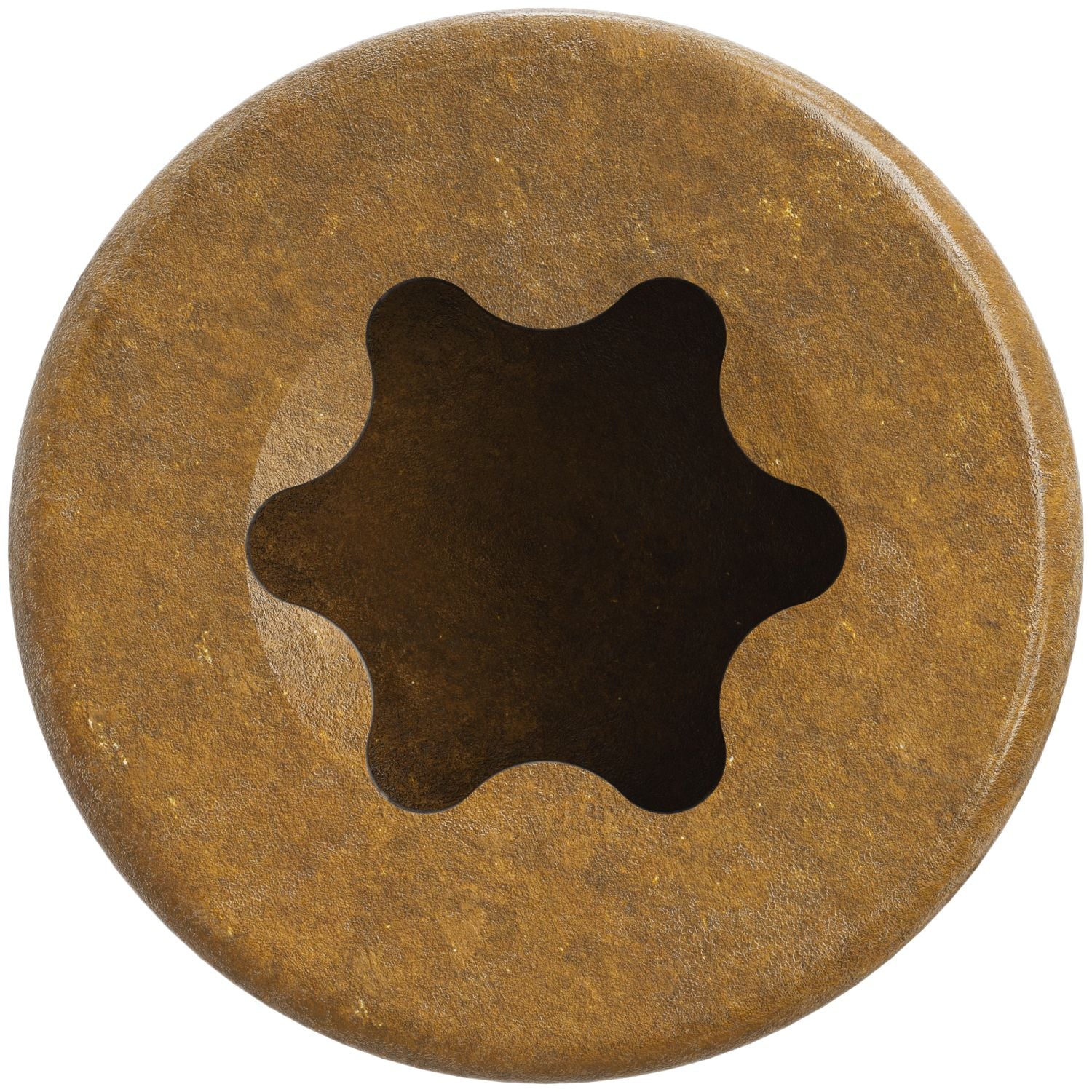 Simpson Strong-Tie FT07300R100 Finish Trim Screw,  #7 x 3-in. T10, Trim-Head, Quik Guard, Tan, 100-Pack