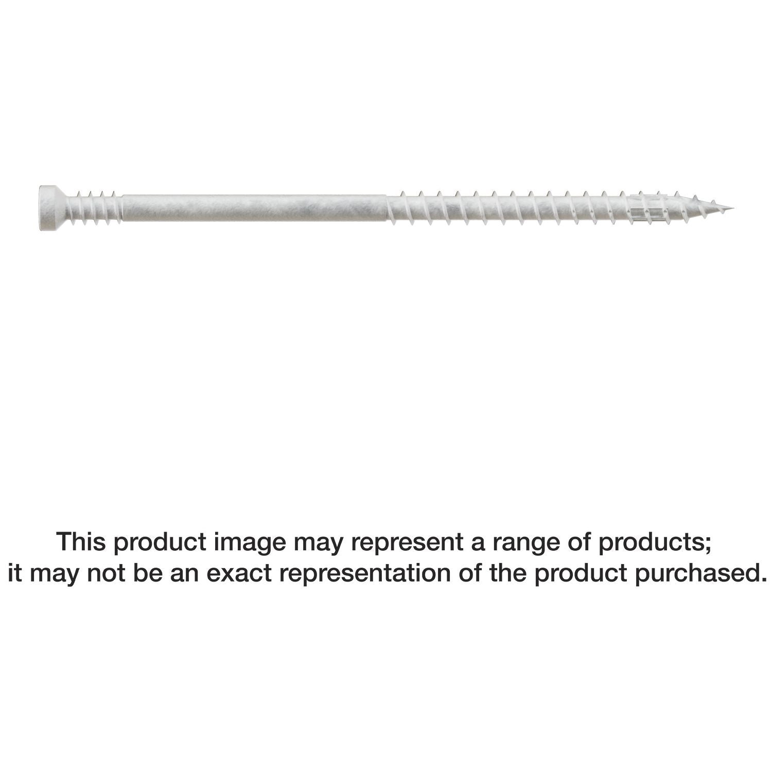 Simpson Strong-Tie FT07300R300W Finish Trim Screw,  #7 x 3-in. T10, Trim-Head, Quik Guard, White, 300-Pack