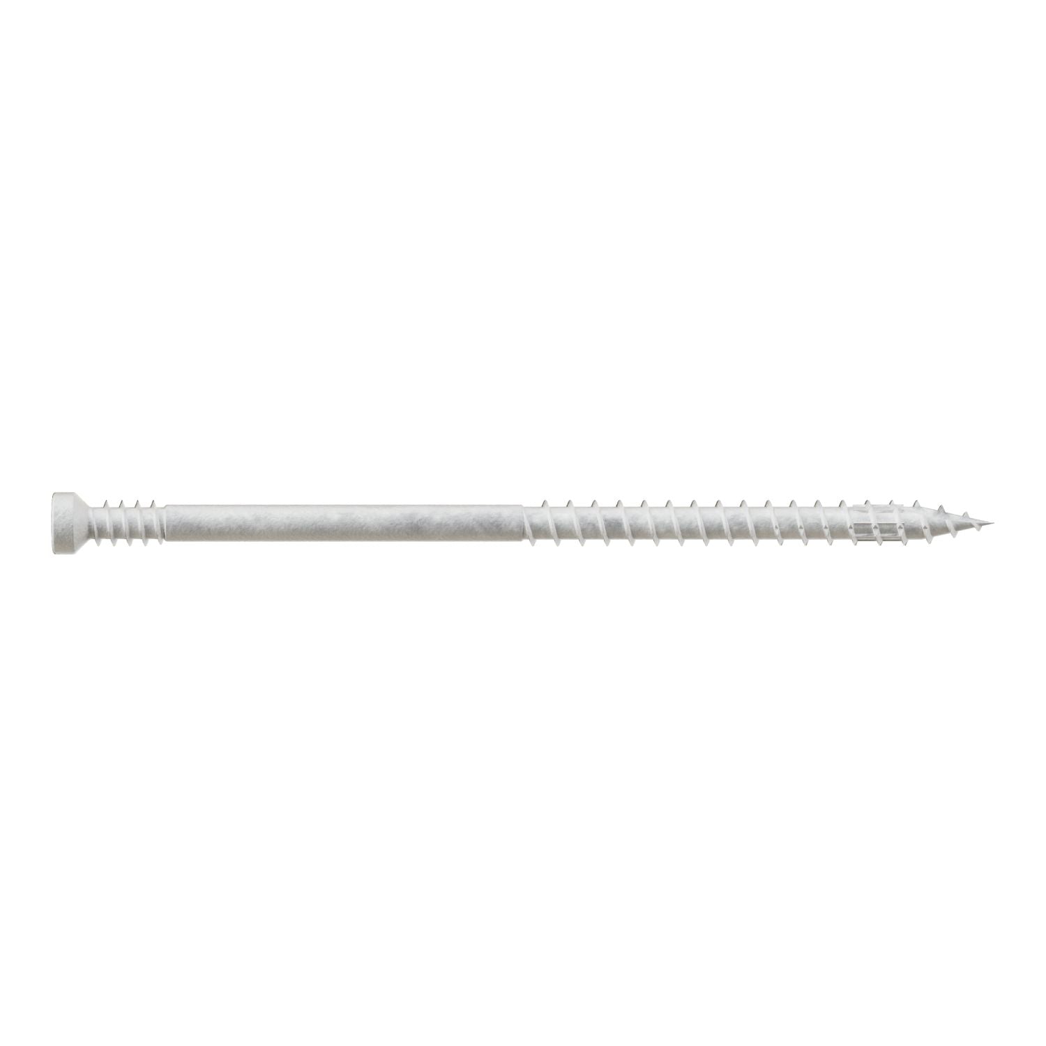 Simpson Strong-Tie FT07300R300W Finish Trim Screw,  #7 x 3-in. T10, Trim-Head, Quik Guard, White, 300-Pack