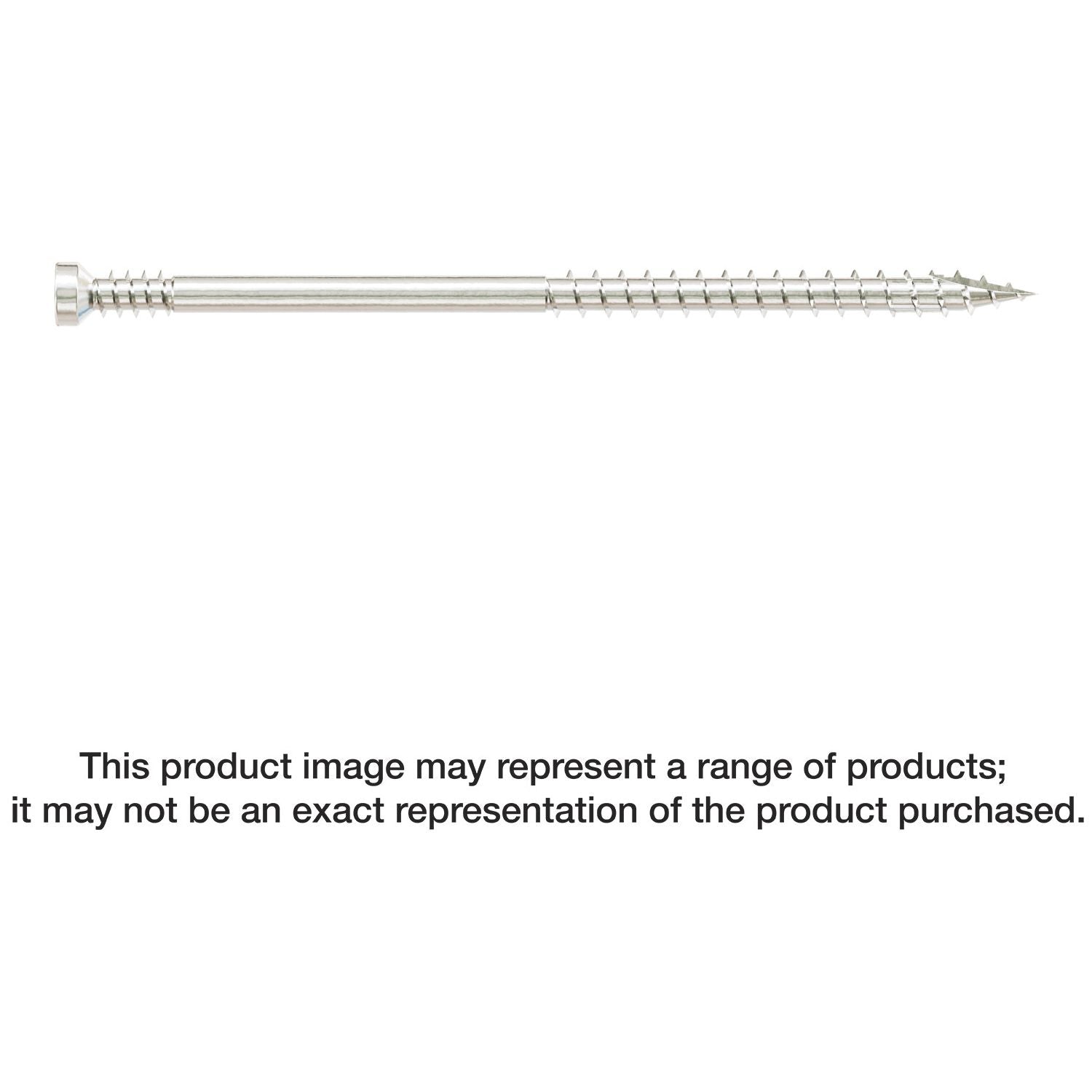 Simpson Strong-Tie FT07300T100 Finish Trim Screw,  #7 x 3-in. T10, Trim-Head, Type 316, 100-Pack