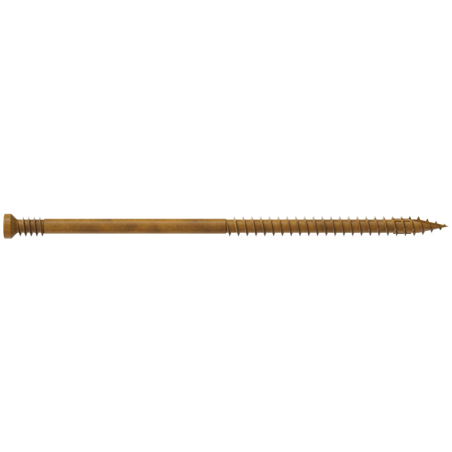 Simpson Strong-Tie FT09400MB Finish Trim Screw,  #9 x 4-in. T15, Trim-Head, Quik Guard, Tan, 1000-Pack