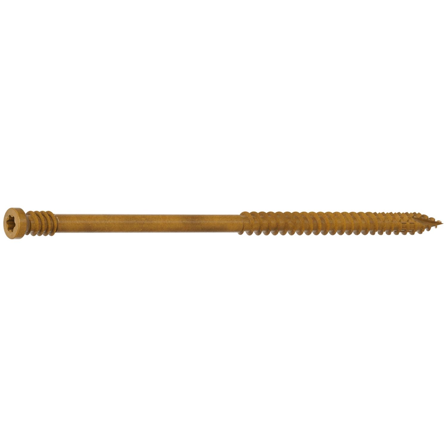 Simpson Strong-Tie FT09400MB Finish Trim Screw,  #9 x 4-in. T15, Trim-Head, Quik Guard, Tan, 1000-Pack