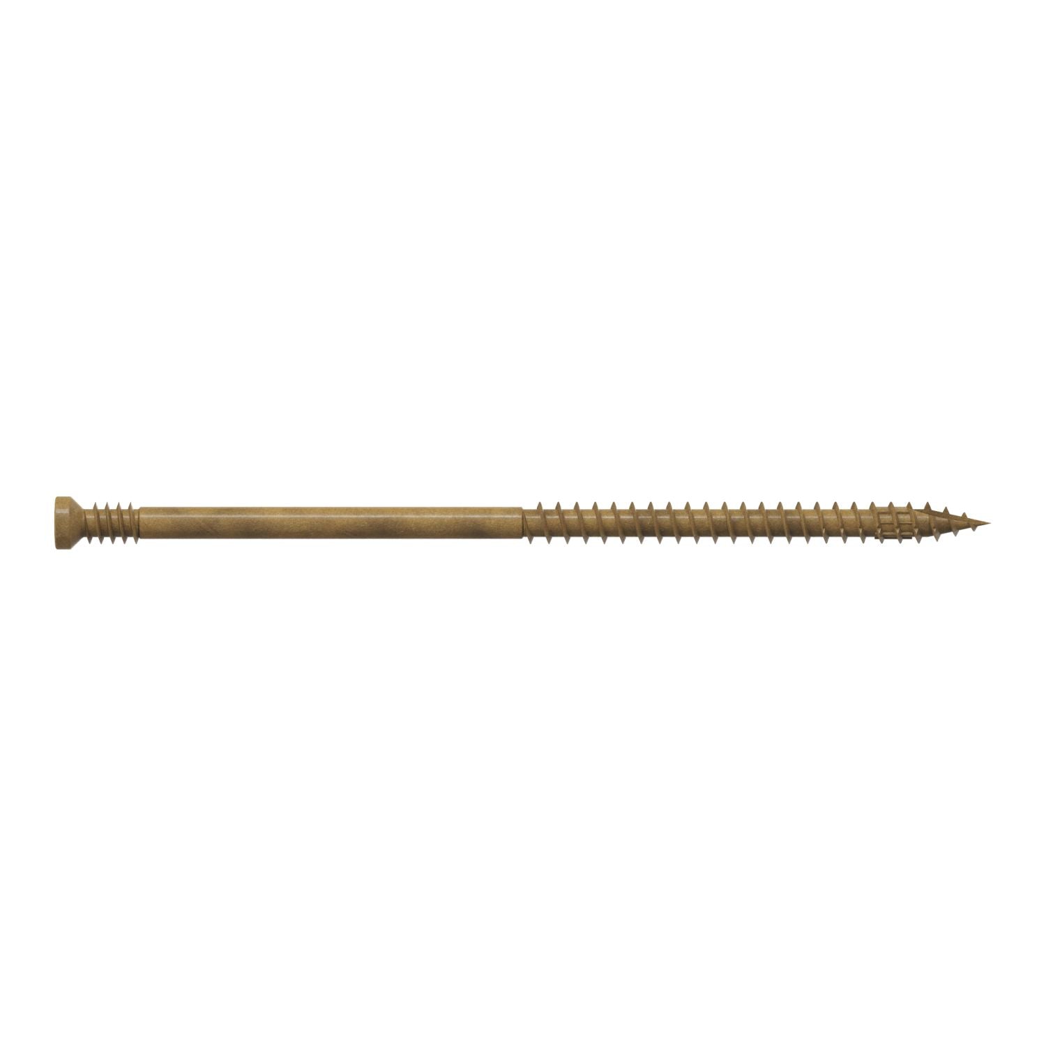 Simpson Strong-Tie FT09400R50 Finish Trim Screw,  #9 x 4-in. T15, Trim-Head, Quik Guard, Tan, 50-Pack