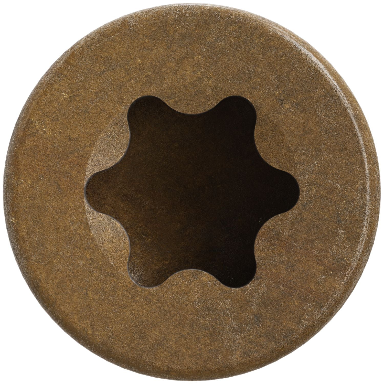 Simpson Strong-Tie FT09500MB Finish Trim Screw,  #9 x 5-in. T15, Trim-Head, Quik Guard, Tan, 500-Pack