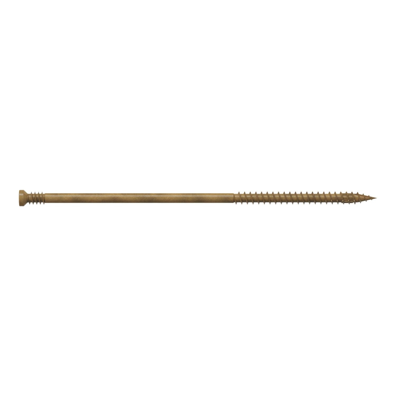 Simpson Strong-Tie FT09500R50 Finish Trim Screw,  #9 x 5-in. T15, Trim-Head, Quik Guard, Tan, 50-Pack