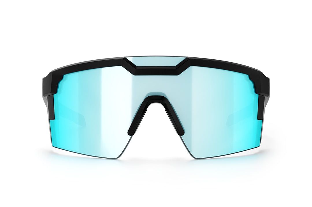 Heat Wave Future Tech Black Frame Arctic Chrome Z87+ Sunglasses