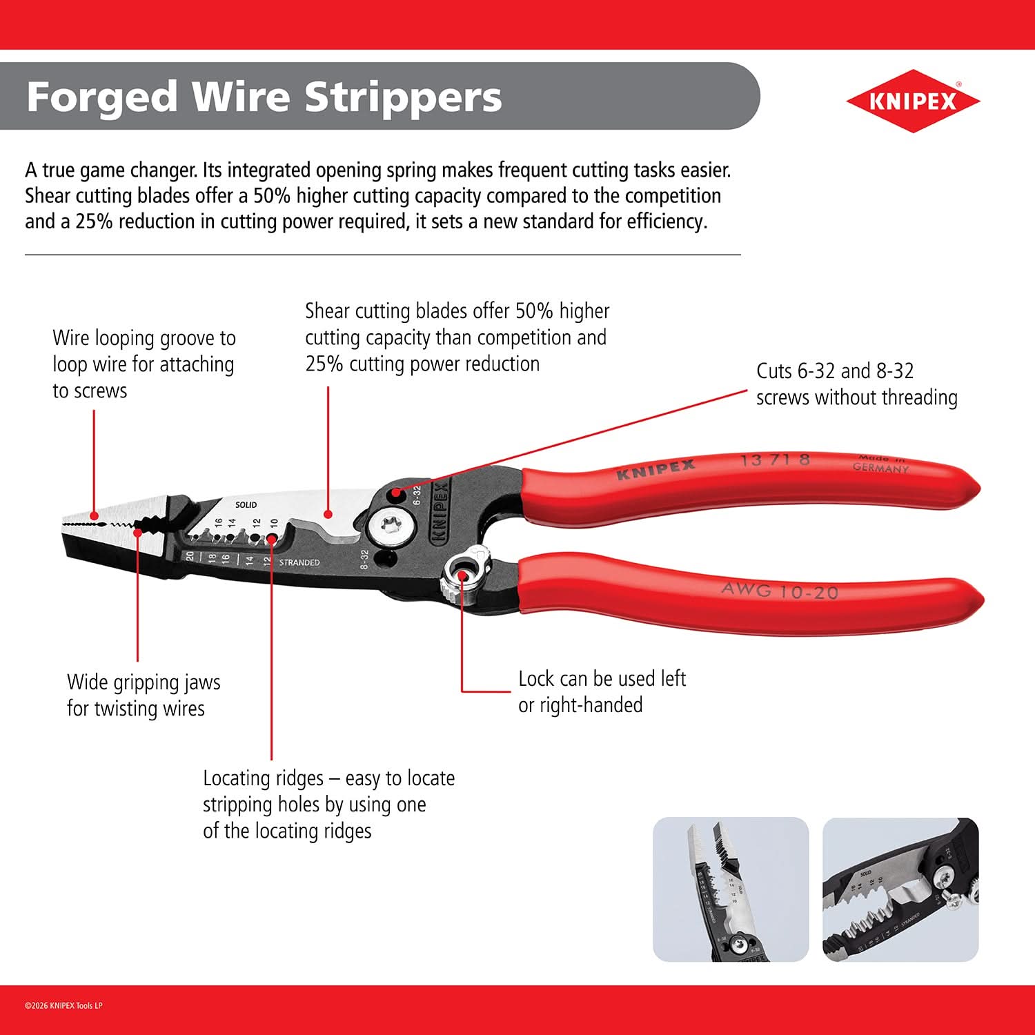 Forged Wire Stripper 20-10 AWG
