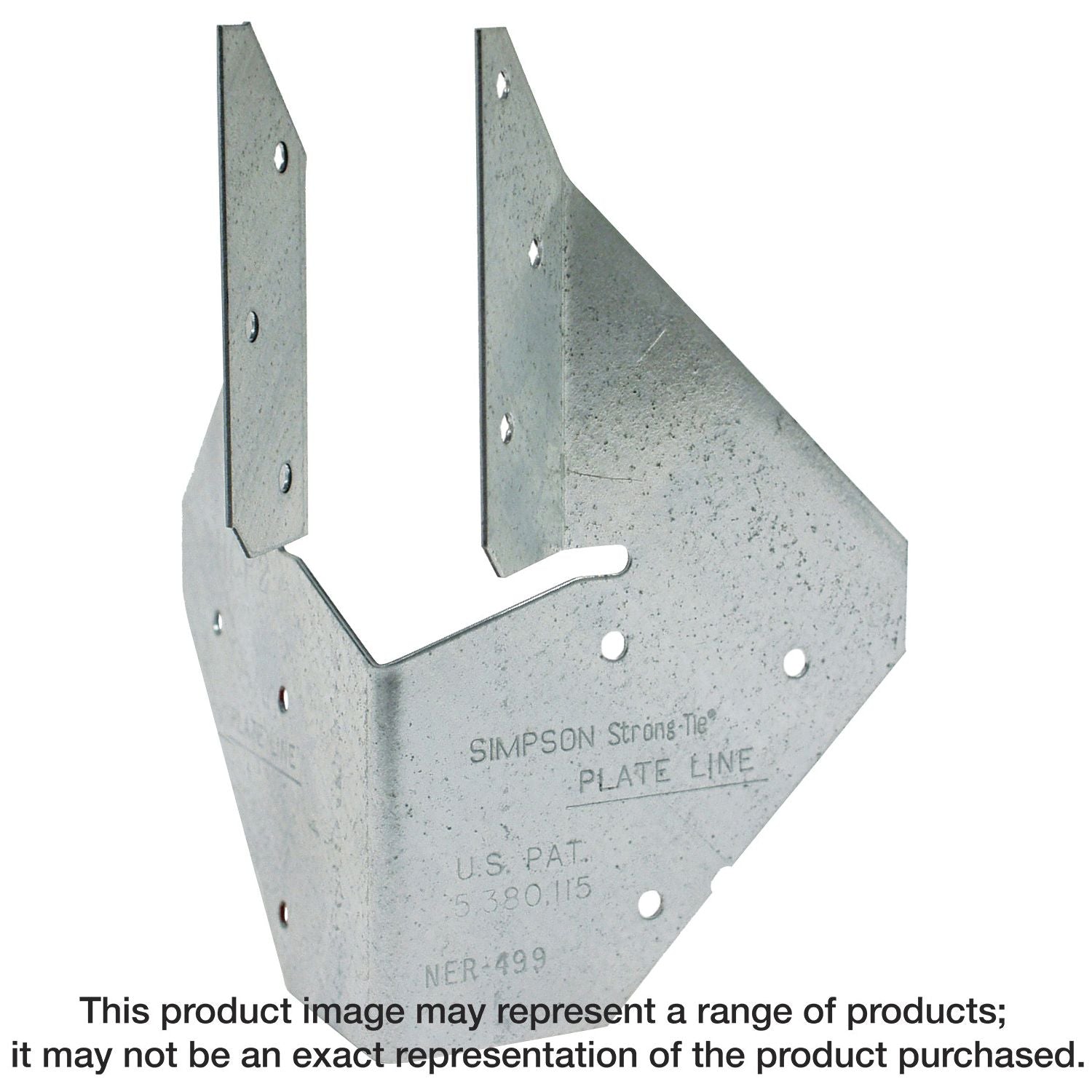 Simpson Strong-Tie HCP1.81 HCP 18-Gauge Galvanized Hip Corner Plate for 1-3/4-in. Engineered Wood