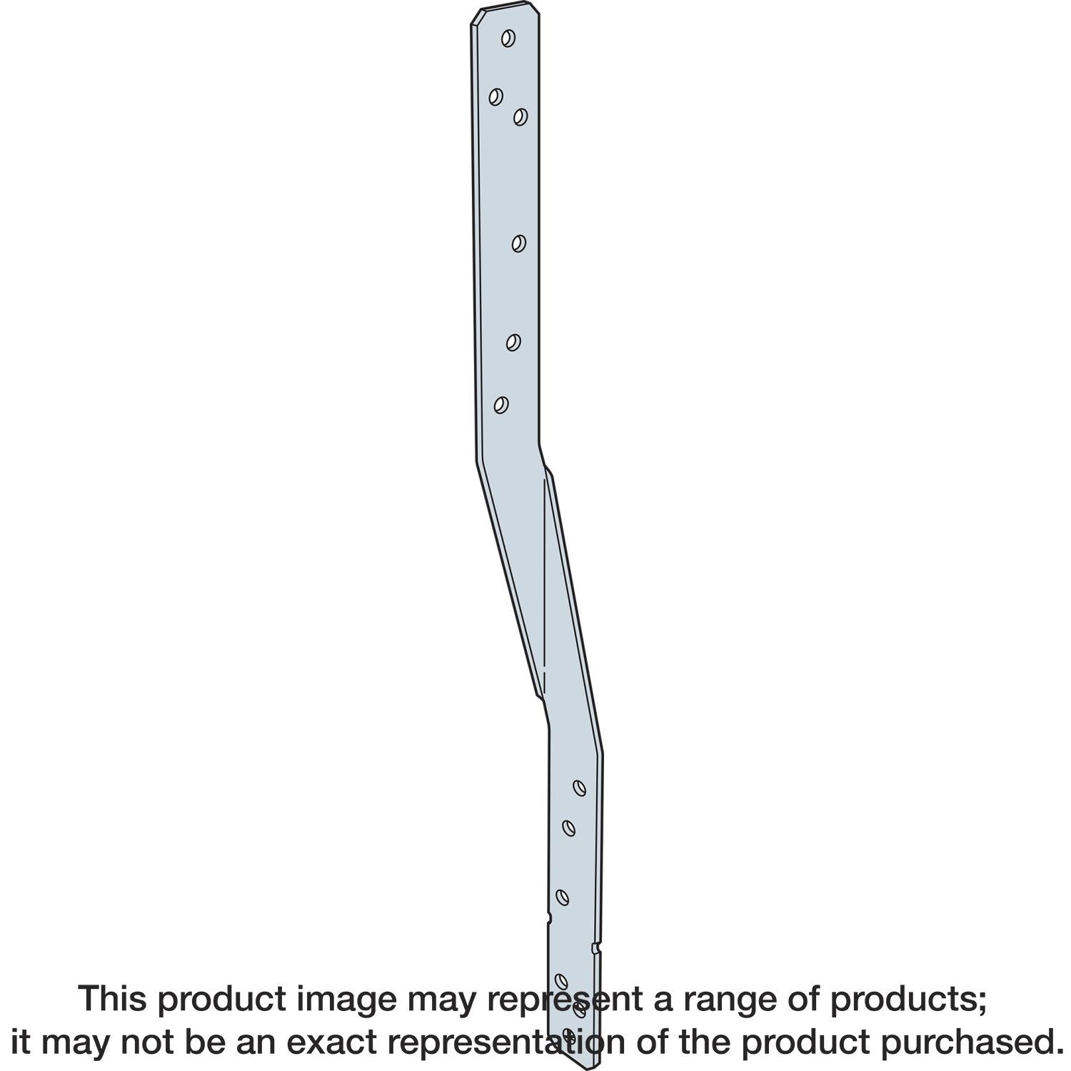 Simpson Strong-Tie HTSQ20ZKT HTSQ 20-in. 14-Gauge ZMAX Galvanized Heavy Twist Strap with Screws, 30-Pack