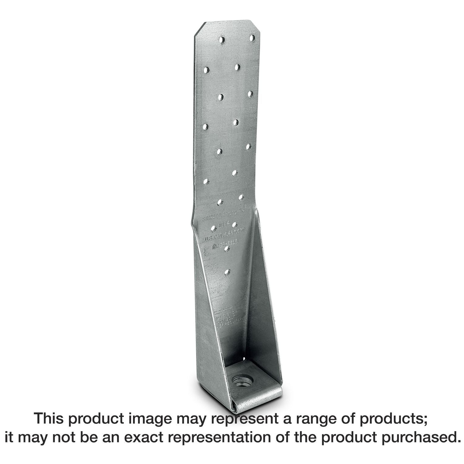 Simpson Strong-Tie HTT4HDG HTT 12-3/8-in. Hot-Dip Galvanized Heavy Tension Tie for 5/8-in. Anchor