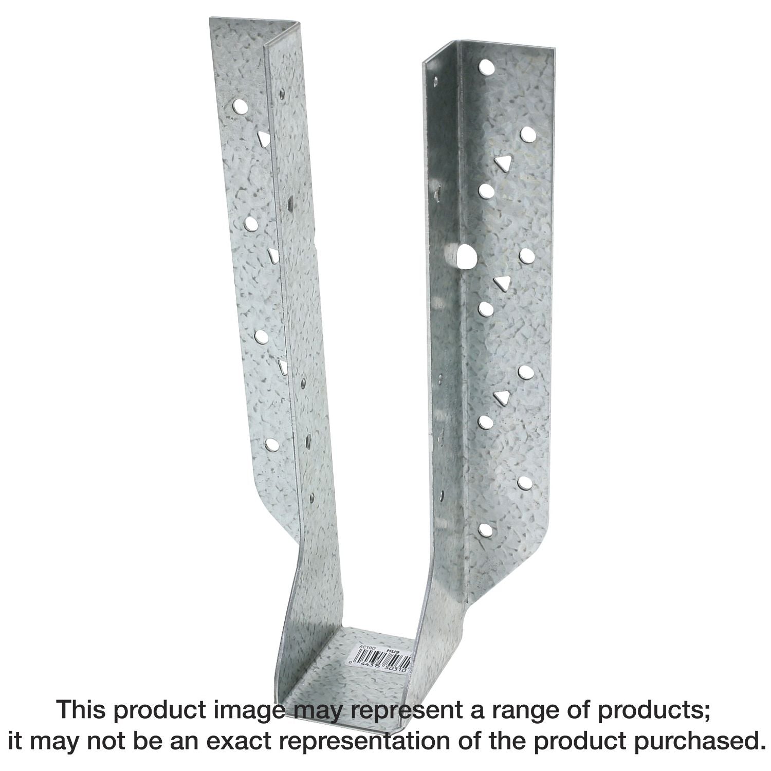 Simpson Strong-Tie HU9 HU Galvanized Face-Mount Joist Hanger for 1-3/4-in. x 9-1/2-in. Engineered Wood