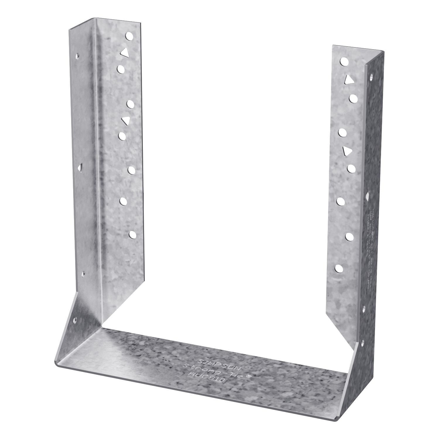 Simpson Strong-Tie HUC810 HUC Galvanized Face-Mount Concealed-Flange Joist Hanger for 8x10