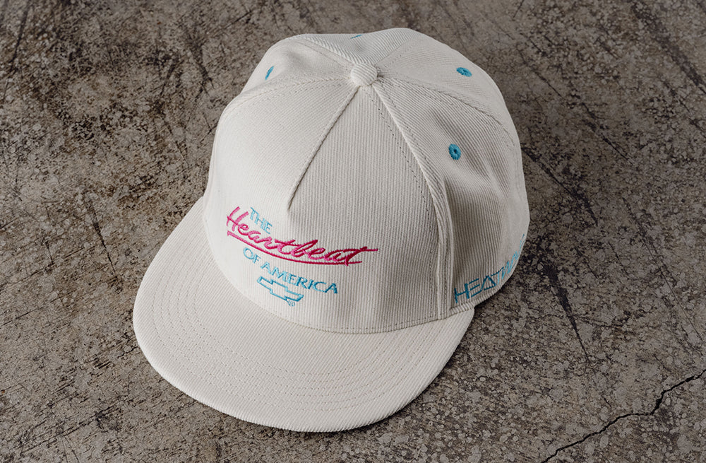 Heat Wave OFF WHITE Cord Chevrolet Heartbeat of America Hat