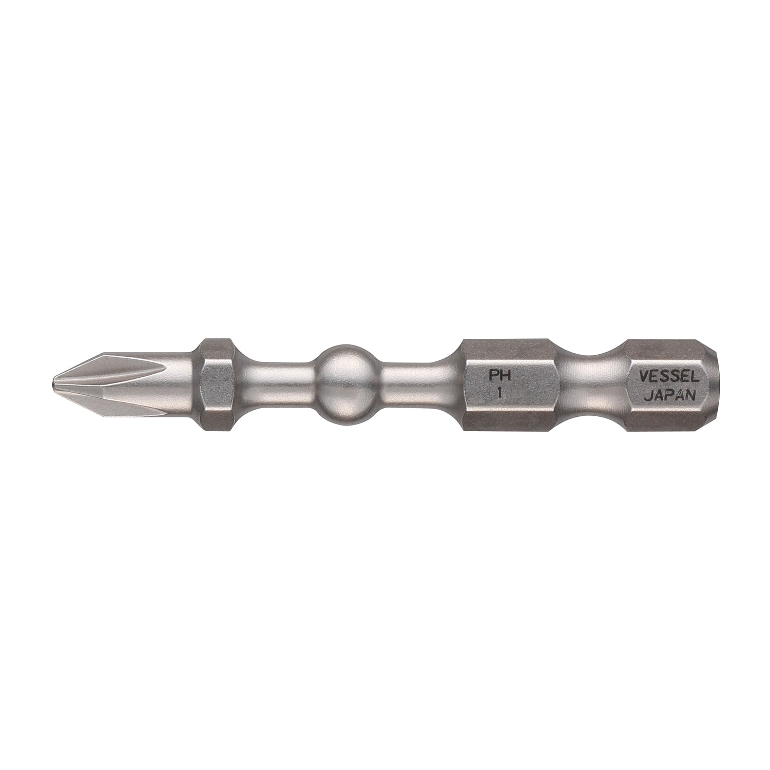VESSEL IMPACT BALL Torsion Bit PH1 x 50mm 2pcs No.IBPH150P2