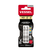 VESSEL IMPACT BALL Torsion Bit PH2 x 50mm 2pcs No.IBPH250P2