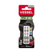 VESSEL IMPACT BALL Torsion Bit Torx T25 x 50mm 2pcs No.IBTX2550P2
