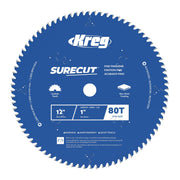 Kreg 12-in. SureCut fine finishing 80-tooth saw blade for miter saws