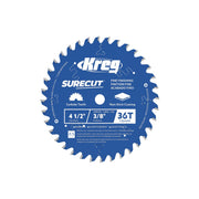 Kreg 4-1/2-in. SureCut fine finishing 36-tooth saw blade for compact circular saws