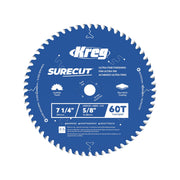 Kreg 7-1/4-in. SureCut ultra fine finishing 60-tooth saw blade for circular saws