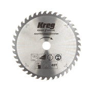 Kreg Adaptive Cutting System 40-tooth thin kerf saw blade for cordless track saw