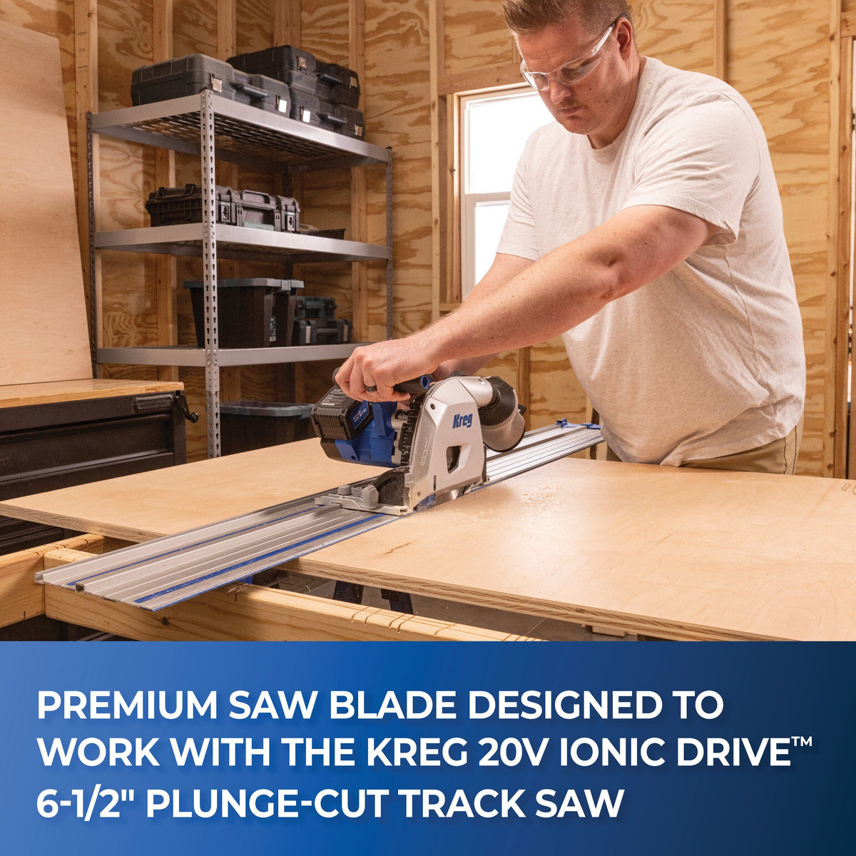 Carbide teeth detail on the Kreg Adaptive Cutting System thin kerf blade