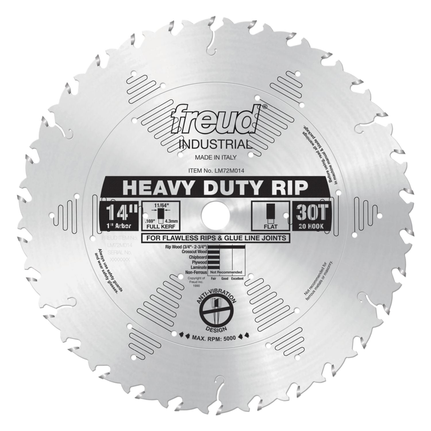 Freud LM72M014 14 in. Heavy-Duty Rip Blade