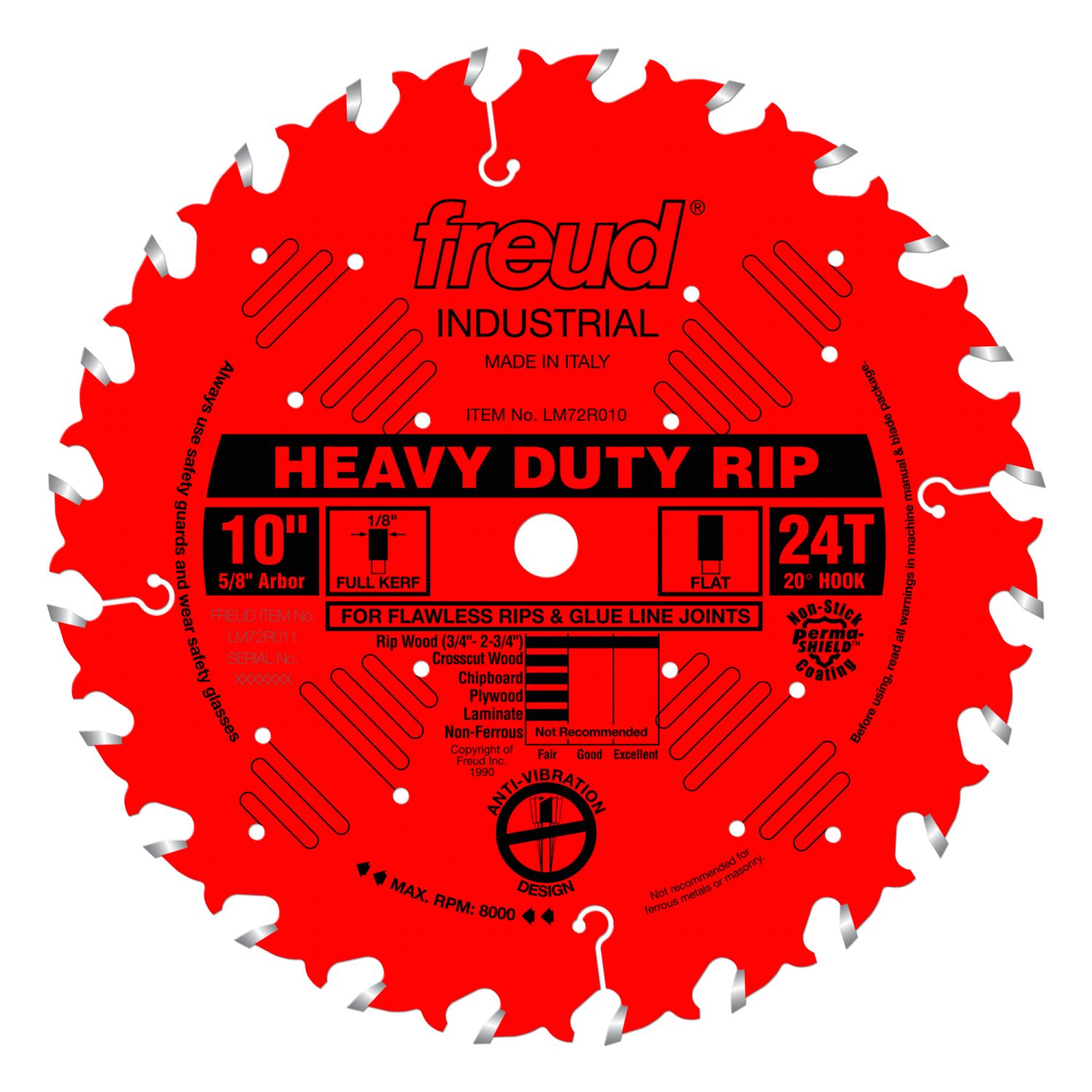 Freud LM72R010 10 in. Heavy-Duty Rip Blade