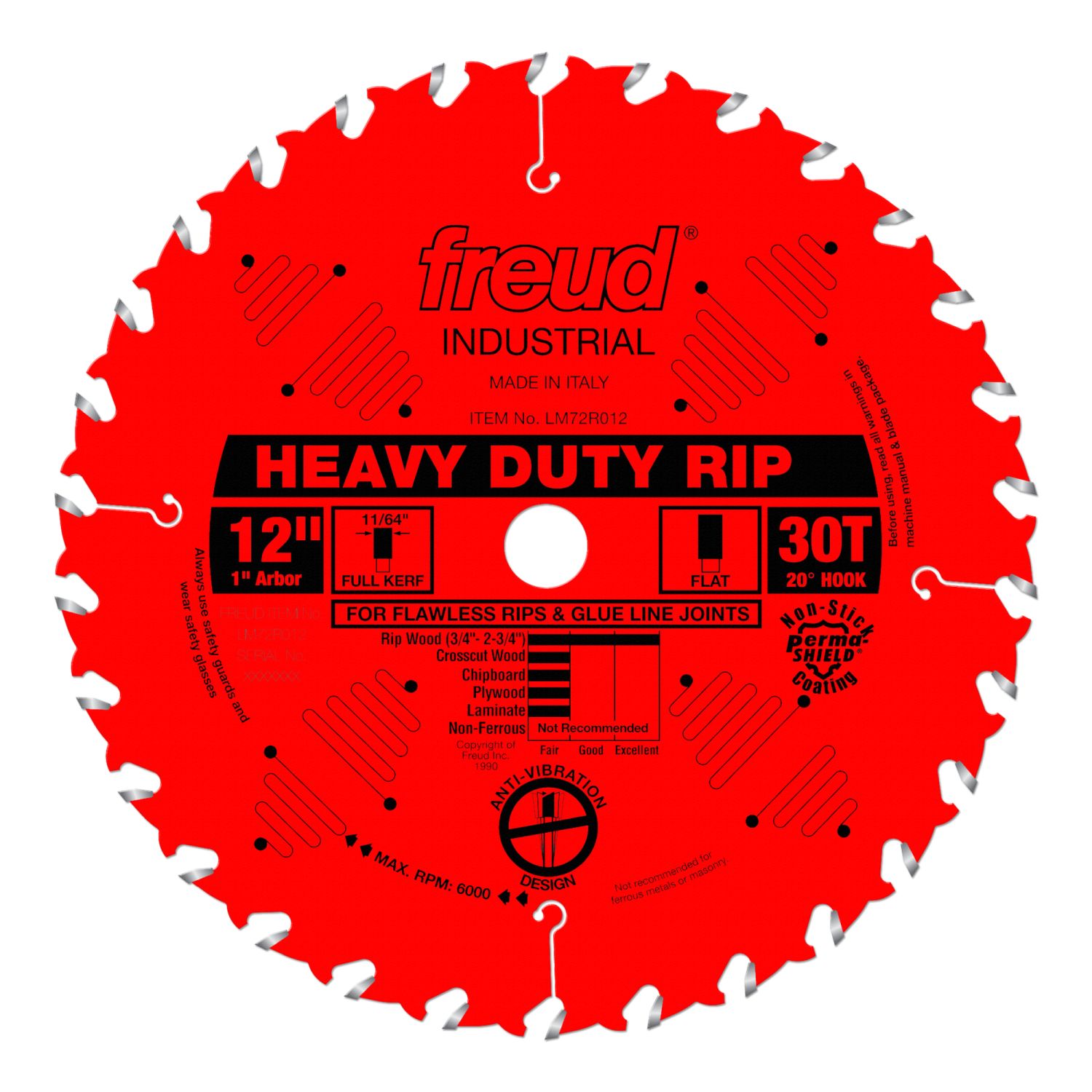 Freud LM72R012 12 in. Heavy-Duty Rip Blade