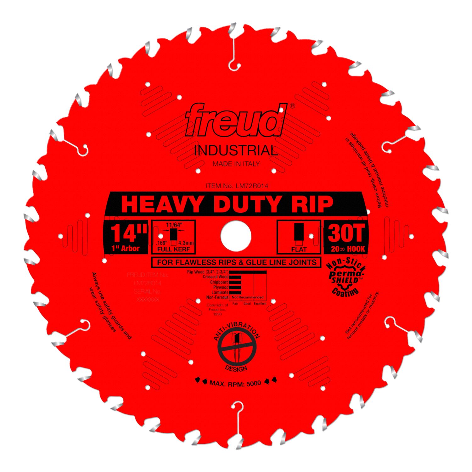 Freud LM72R014 14 in. Heavy-Duty Rip Blade