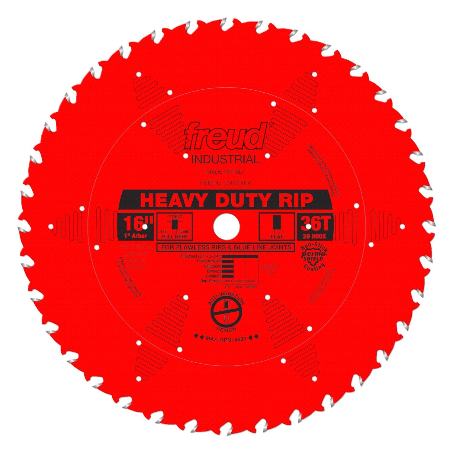 Freud LM72R016 16 in. Heavy-Duty Rip Blade