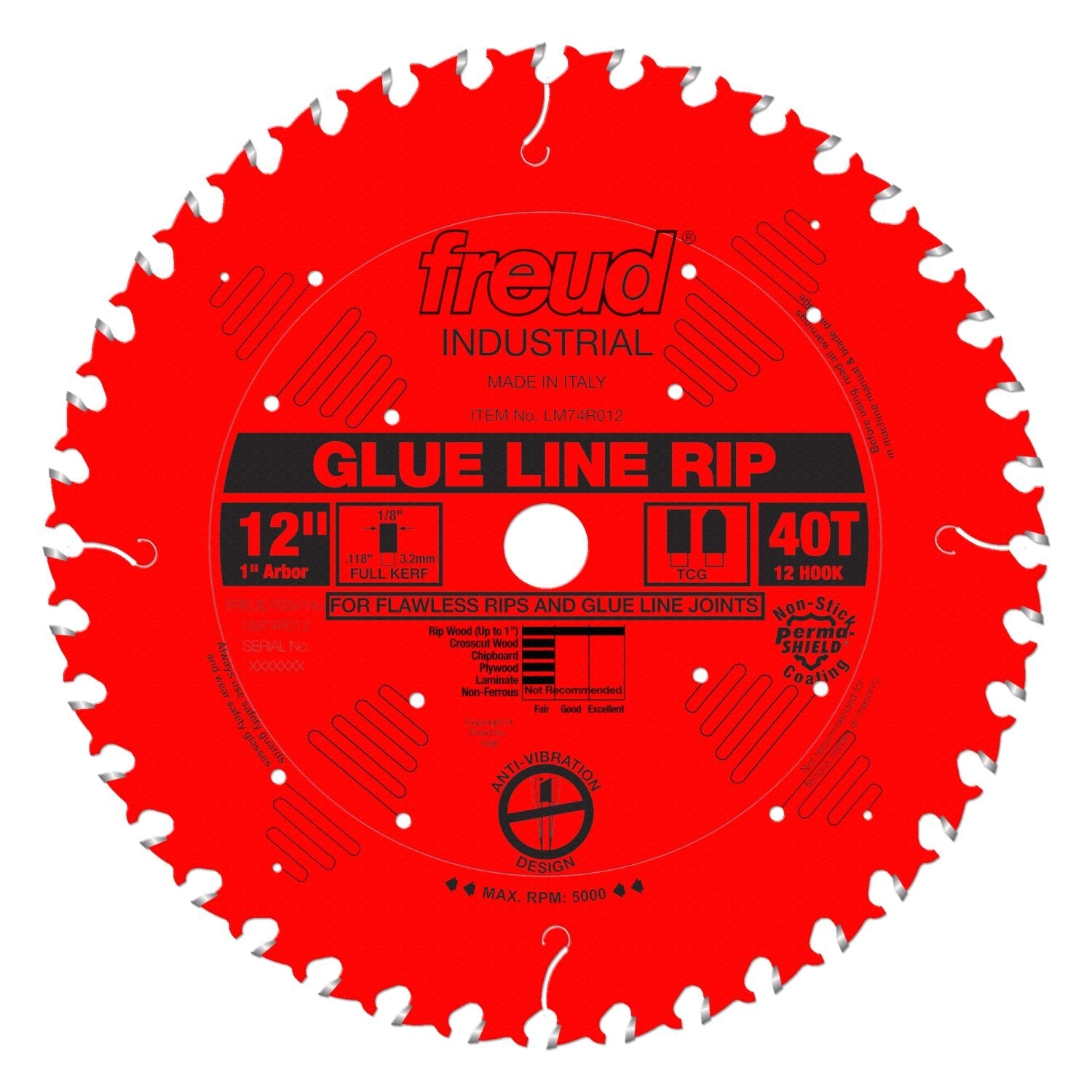 Freud LM74R012 12 in. Glue Line Ripping Blade