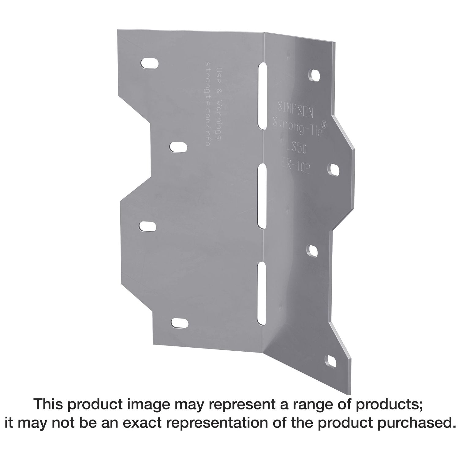 Simpson Strong-Tie LS50SS LS 4-7/8-in. 18-Gauge Stainless-Steel Adjustable L Angle