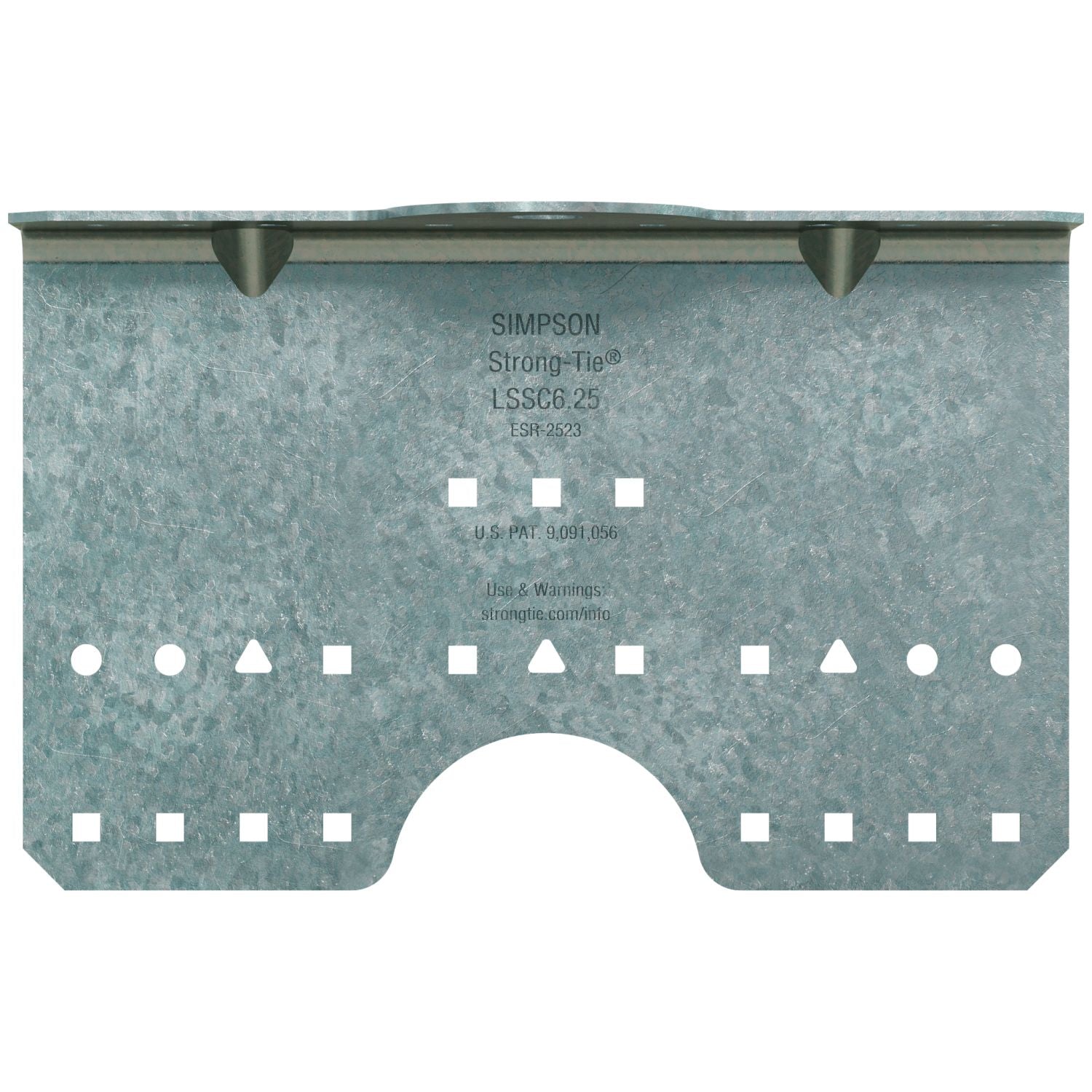 Simpson Strong-Tie LSSC6.25-R30 LSSC 6-1/4-in. 16-Gauge Galvanized Steel-Stud Clip, 30-Pack