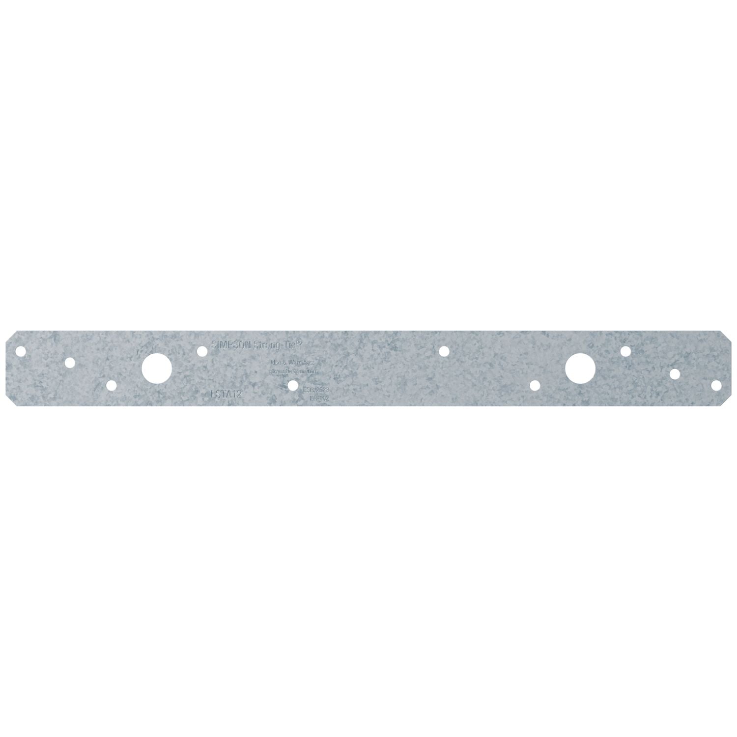Simpson Strong-Tie 1-1/4-in. x 12-in. 20-Gauge Galvanized Strap Tie (LSTA12)