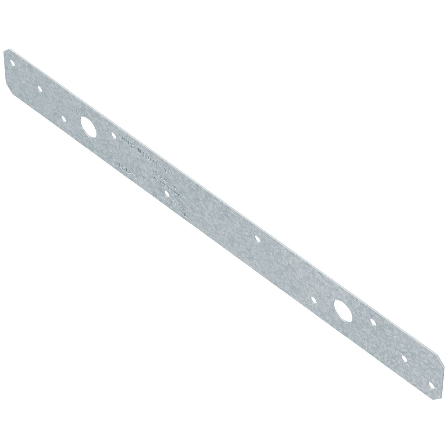 Simpson Strong-Tie 1-1/4-in. x 12-in. 20-Gauge Galvanized Strap Tie (LSTA12)