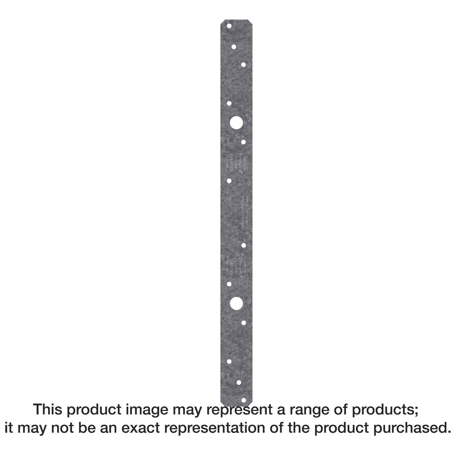Simpson Strong-Tie LSTA21 LSTA 1-1/4-in. x 21-in. 20-Gauge Galvanized Strap Tie