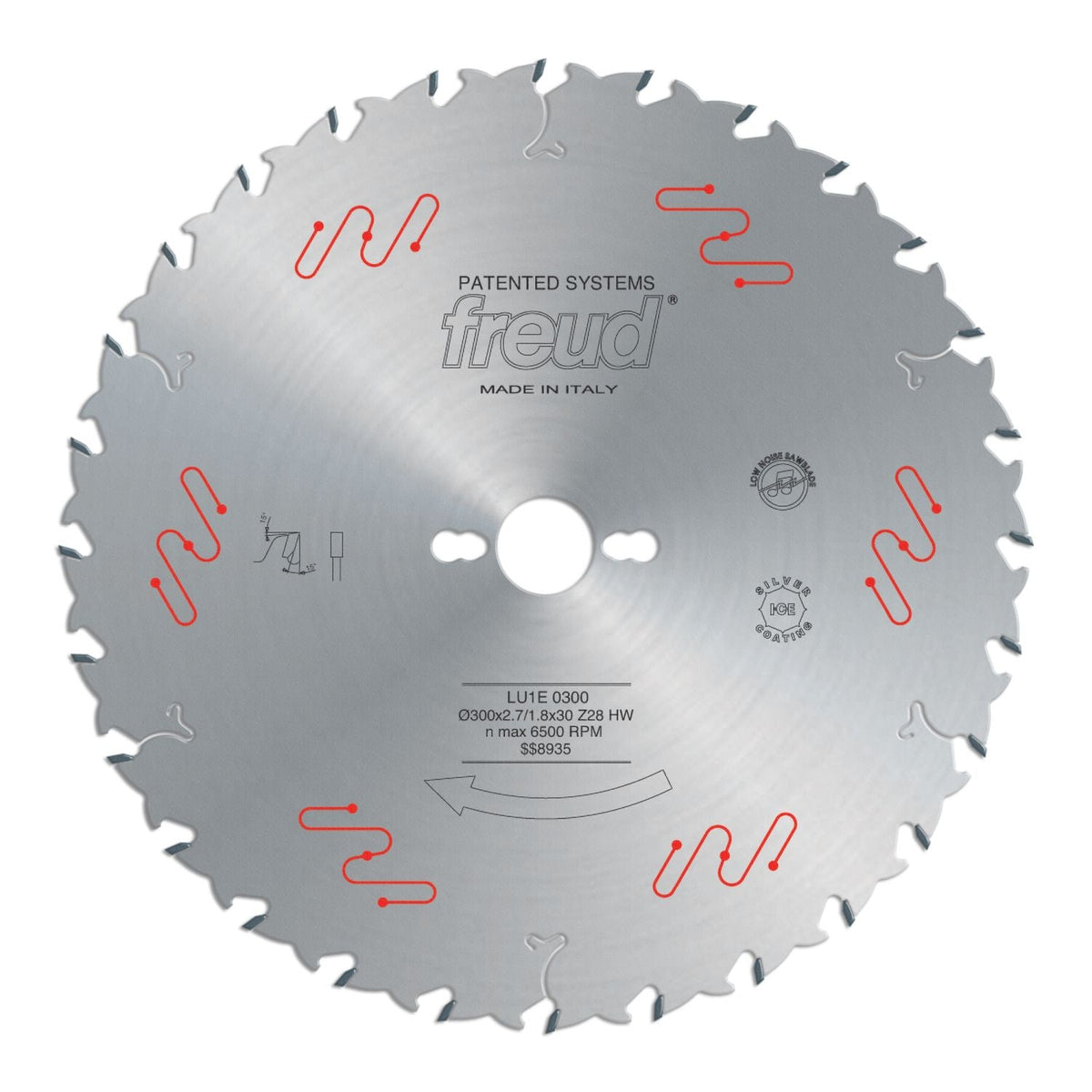 Freud LU1E03 300mm Thin Kerf Carbide Tipped Saw Blade to Cut Solid Wood
