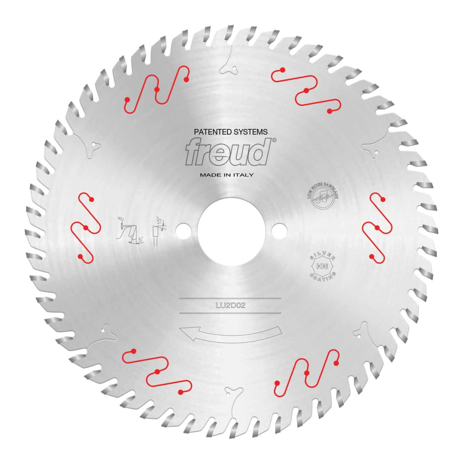 Freud LU2D02 180mm Thin Kerf Carbide Tipped Saw Blade for Crosscutting