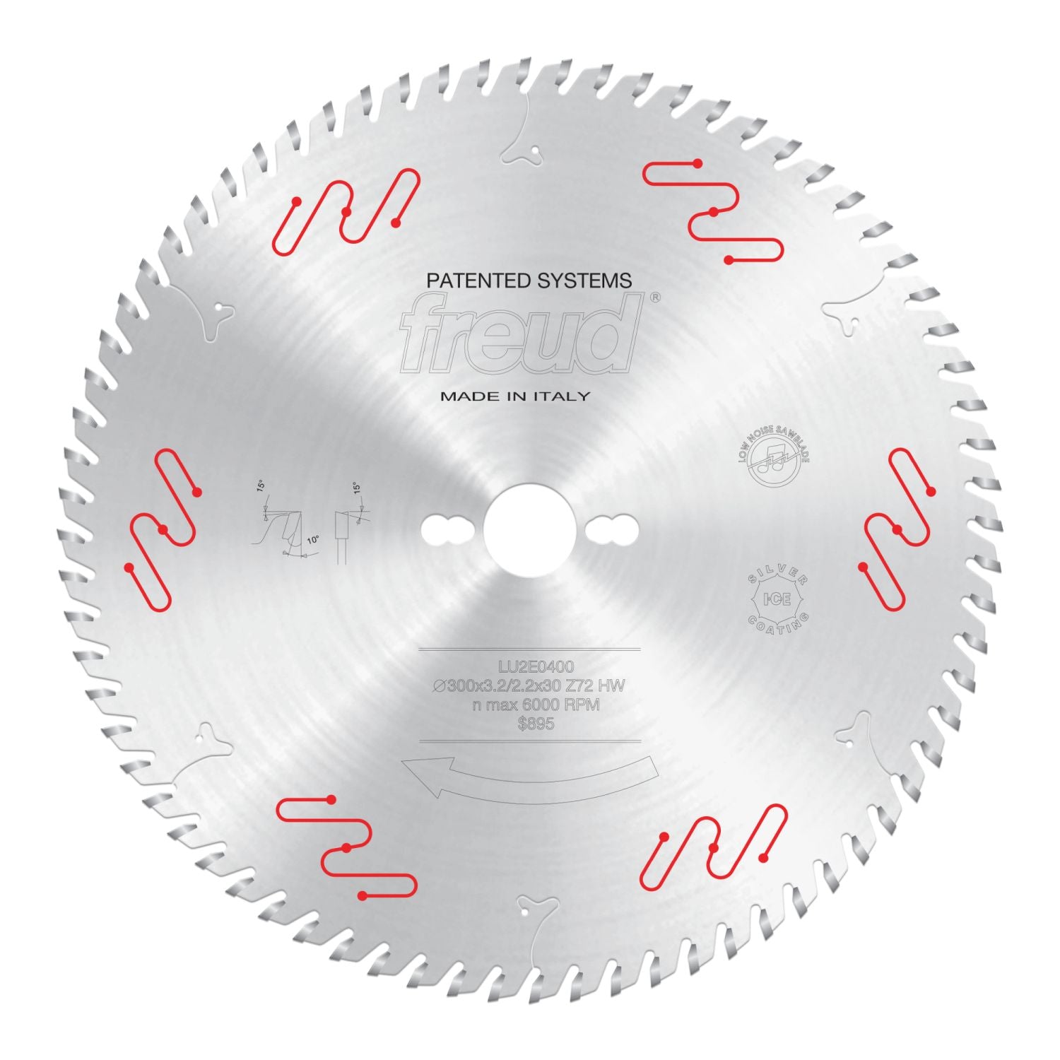 Freud LU2E04 300mm Carbide Tipped Saw Blade for Ripping / Crosscutting Wooden & Composite Panels