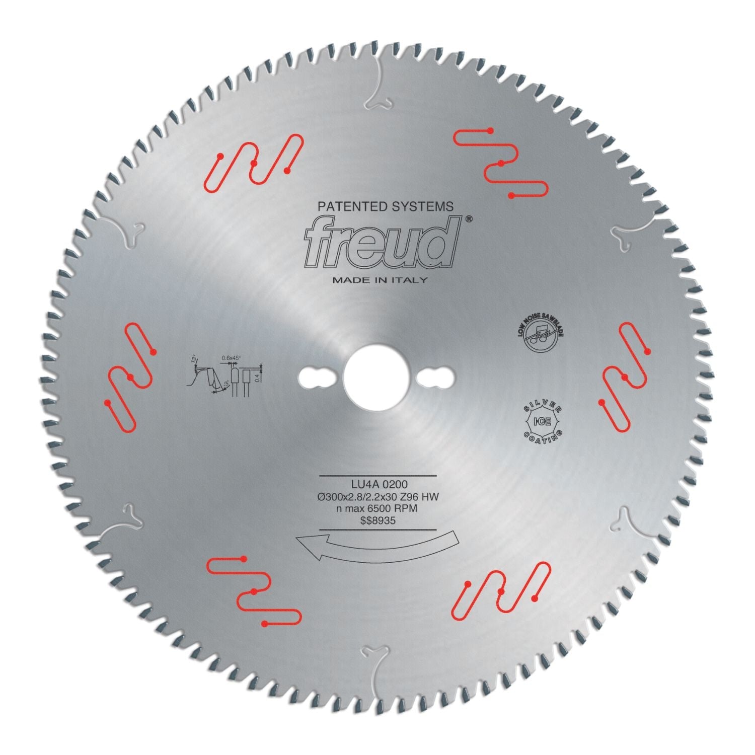 Freud LU4A02 300mm Carbide Tipped Saw Blade for Plastic Material & Plexiglass